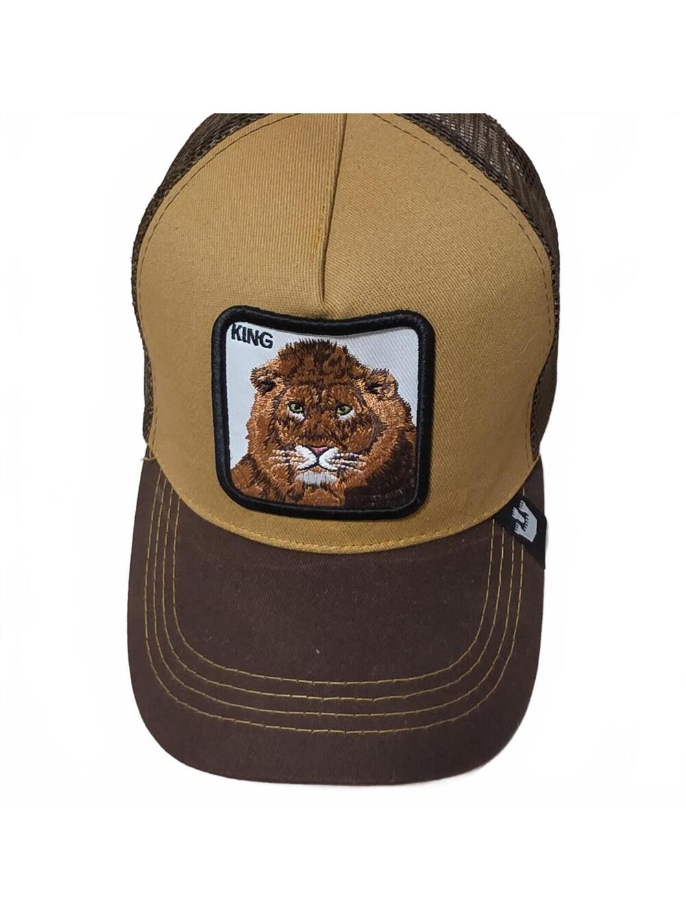Goorin Bros The Farm Trucker Hat Mocha Brown King Lion